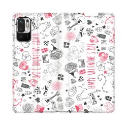 Housse Cuir Portefeuille Pour Redmi Note 10 5G Amour Valentines