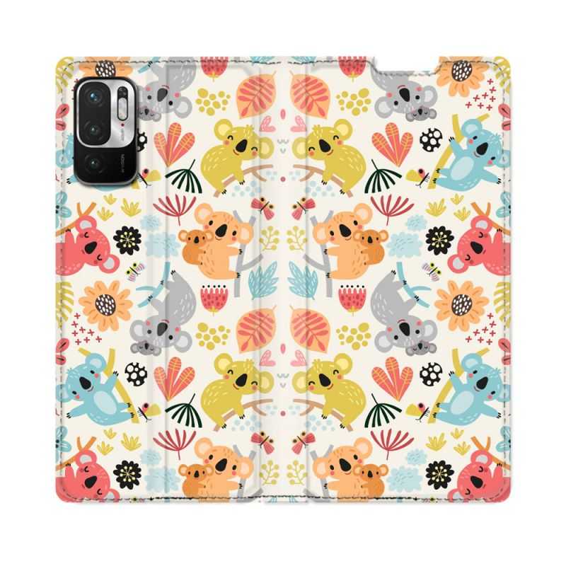Housse Cuir Portefeuille Pour Redmi Note 10 5G Animal Koala Pattern