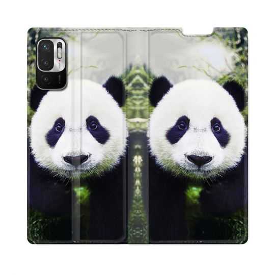 Housse Cuir Portefeuille Pour Redmi Note 10 5G Animal Panda Color