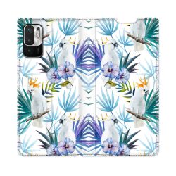 Housse Cuir Portefeuille Pour Redmi Note 10 5G Animal Perroquet Peinture