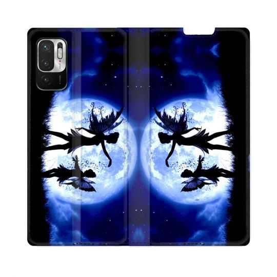Housse Cuir Portefeuille Pour Redmi Note 10 5G Fantastique Fee Lune