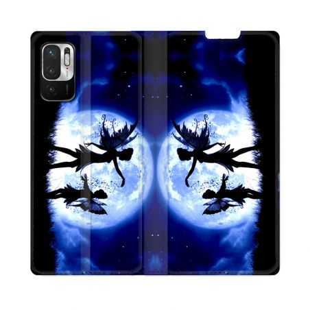 Housse Cuir Portefeuille Pour Redmi Note 10 5G Fantastique Fee Lune