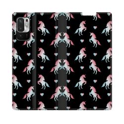 Housse Cuir Portefeuille Pour Redmi Note 10 5G Fantastique Licorne Pattern