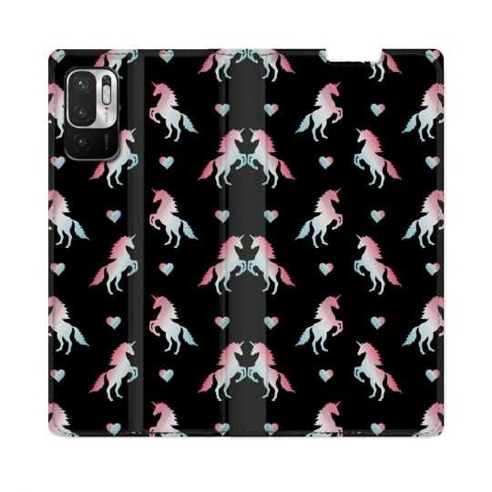 Housse Cuir Portefeuille Pour Redmi Note 10 5G Fantastique Licorne Pattern