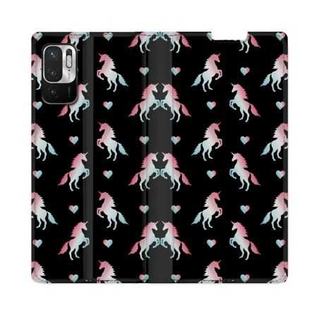 Housse Cuir Portefeuille Pour Redmi Note 10 5G Fantastique Licorne Pattern
