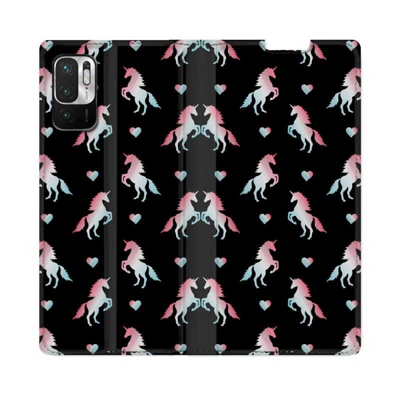 Housse Cuir Portefeuille Pour Redmi Note 10 5G Fantastique Licorne Pattern