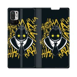 Housse Cuir Portefeuille Pour Redmi Note 10 5G Manga Assassination Classroom Kuro Noir