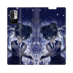 Housse Cuir Portefeuille Pour Redmi Note 10 5G Manga Assassination Classroom Nagisa