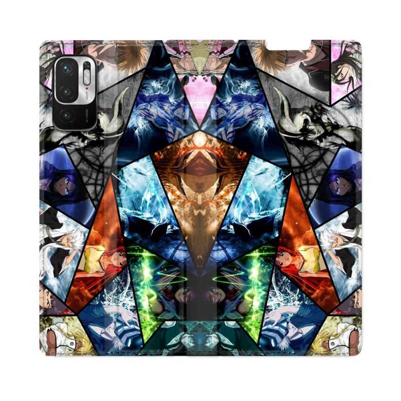 Housse Cuir Portefeuille Pour Redmi Note 10 5G Manga Bleach Pele Mele