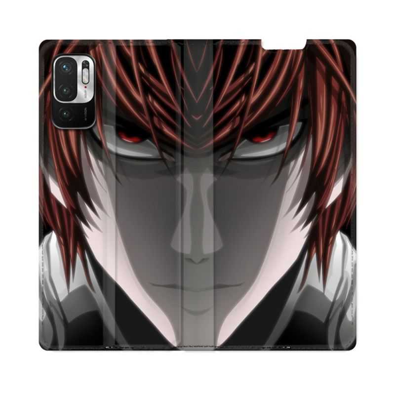 Housse Cuir Portefeuille Pour Redmi Note 10 5G Manga Death Note Kira