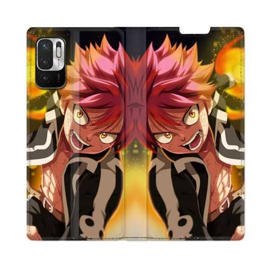 Housse Cuir Portefeuille Pour Redmi Note 10 5G Manga Fairy Tail Natsu