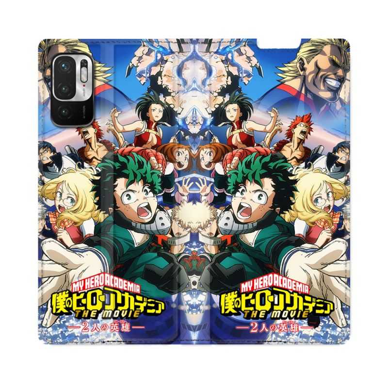 Housse Cuir Portefeuille Pour Redmi Note 10 5G Manga My Hero Academia Affiche