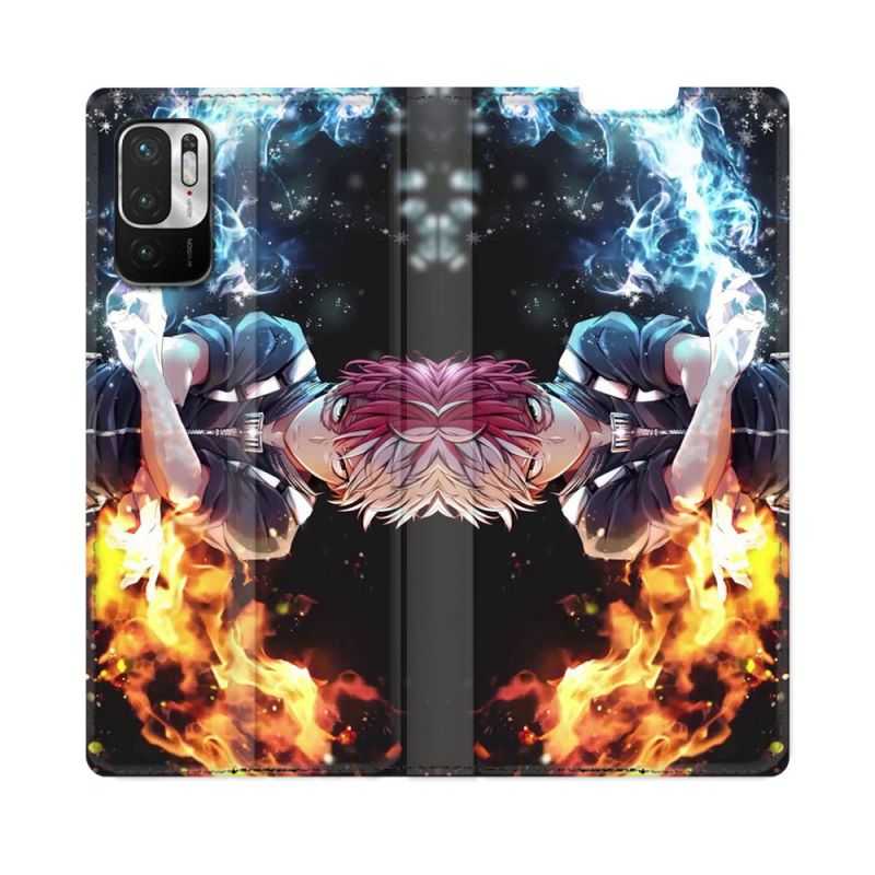 Housse Cuir Portefeuille Pour Redmi Note 10 5G Manga My Hero Academia Shoto