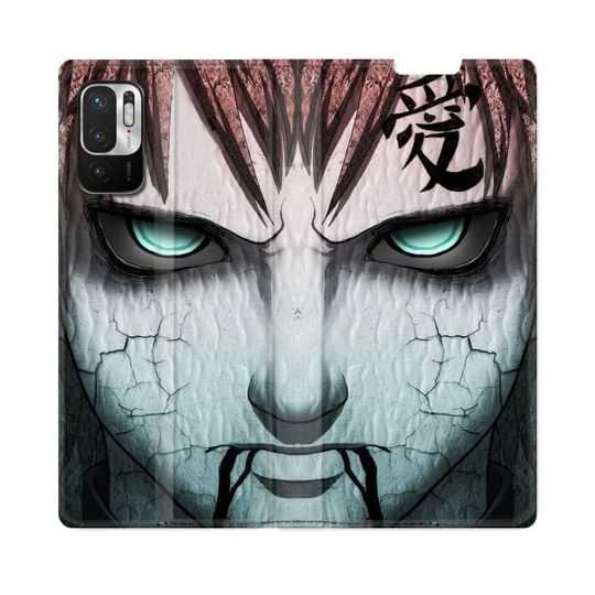 Housse Cuir Portefeuille Pour Redmi Note 10 5G Manga Naruto Gaara