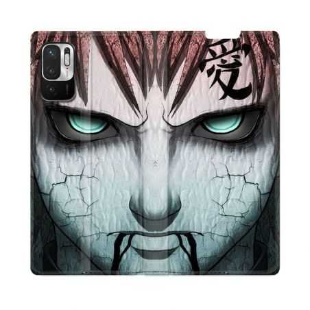 Housse Cuir Portefeuille Pour Redmi Note 10 5G Manga Naruto Gaara
