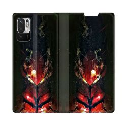 Housse Cuir Portefeuille Pour Redmi Note 10 5G Manga Solo Leveling Igris