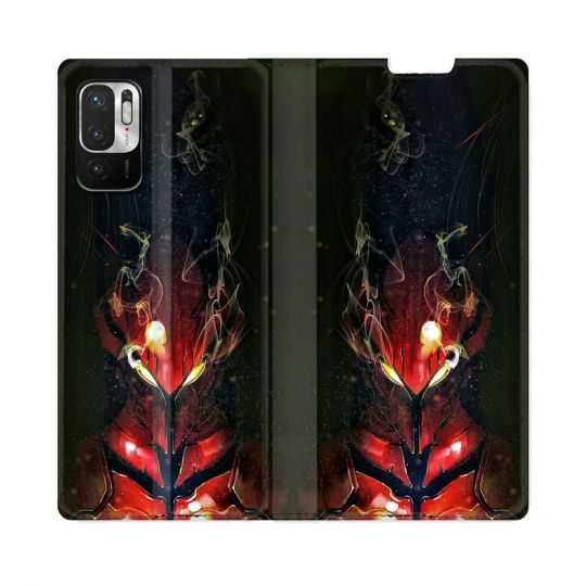 Housse Cuir Portefeuille Pour Redmi Note 10 5G Manga Solo Leveling Igris