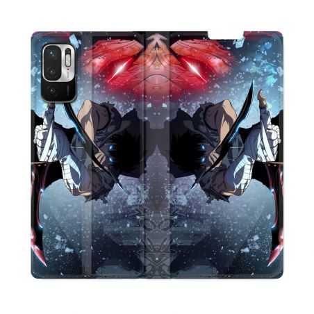 Housse Cuir Portefeuille Pour Redmi Note 10 5G Manga Solo Leveling Sung Epee
