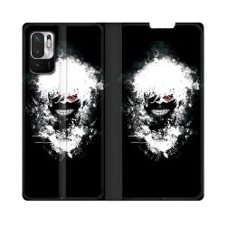 Housse Cuir Portefeuille Pour Redmi Note 10 5G Manga Tokyo Ghoul Kaneki Tag