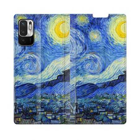 Housse Cuir Portefeuille Pour Redmi Note 10 5G Peinture La nuit étoilée