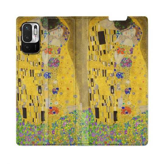 Housse Cuir Portefeuille Pour Redmi Note 10 5G Peinture Le Baiser