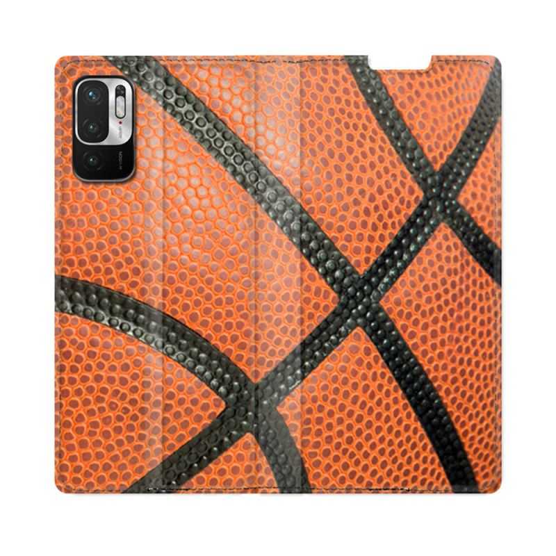 Housse Cuir Portefeuille Pour Redmi Note 10 5G Sport Ballon Basket