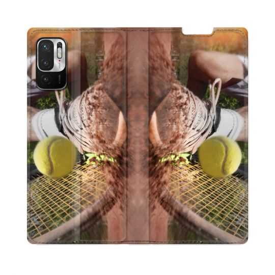 Housse Cuir Portefeuille Pour Redmi Note 10 5G Sport Tennis Glissade