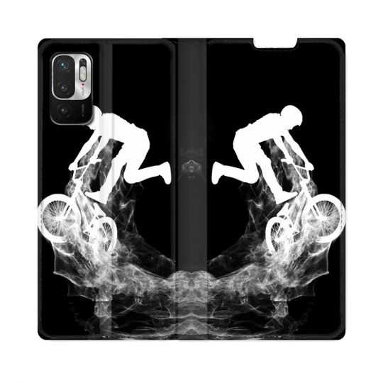 Housse Cuir Portefeuille Pour Redmi Note 10 5G Sport VTT Noir