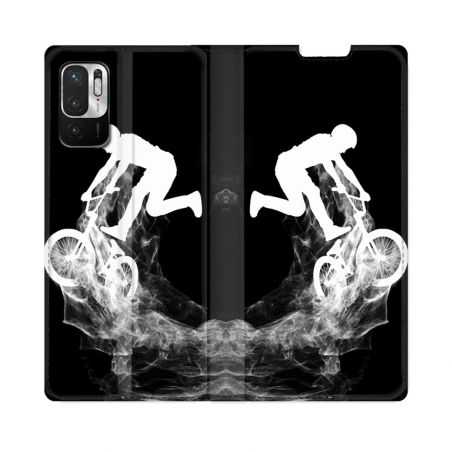 Housse Cuir Portefeuille Pour Redmi Note 10 5G Sport VTT Noir