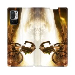 Housse Cuir Portefeuille Pour Redmi Note 10 5G Sport VTT Soleil