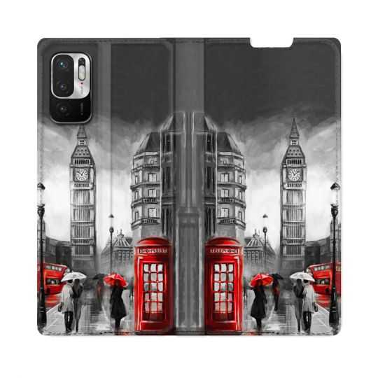 Housse Cuir Portefeuille Pour Redmi Note 10 5G Voyage Angleterre Londres Vintage