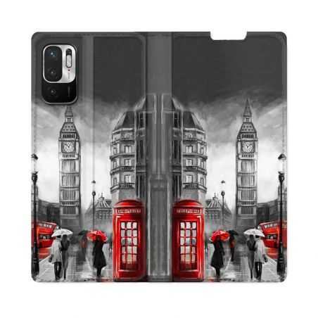 Housse Cuir Portefeuille Pour Redmi Note 10 5G Voyage Angleterre Londres Vintage
