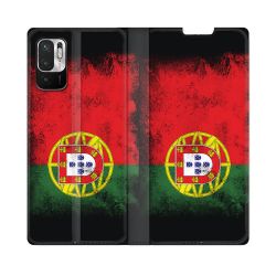 Housse Cuir Portefeuille Pour Redmi Note 10 5G Voyage Portugal Drapeau