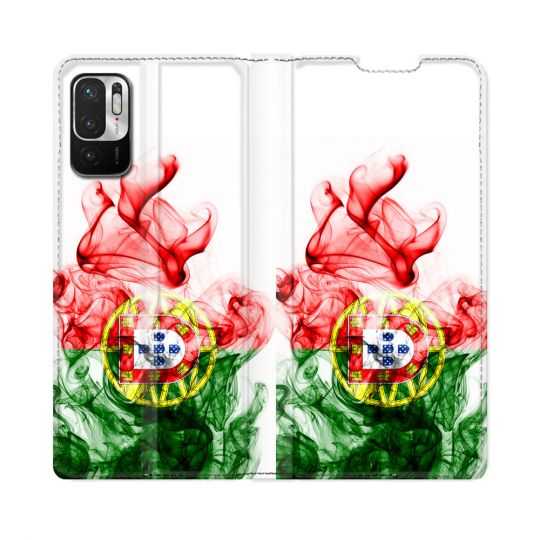 Housse Cuir Portefeuille Pour Redmi Note 10 5G Voyage Portugal Flamme