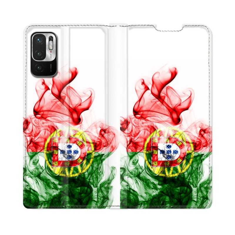 Housse Cuir Portefeuille Pour Redmi Note 10 5G Voyage Portugal Flamme