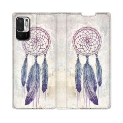 Housse Cuir Portefeuille Pour Redmi Note 10 5G Zen Attrape Reve Blanc