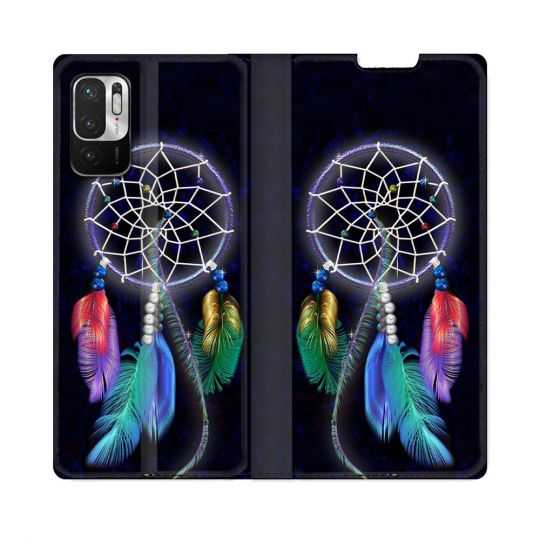 Housse Cuir Portefeuille Pour Redmi Note 10 5G Zen Attrape Reve Multicolore
