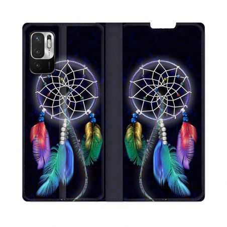 Housse Cuir Portefeuille Pour Redmi Note 10 5G Zen Attrape Reve Multicolore