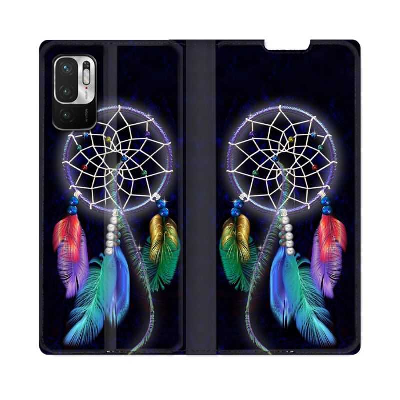Housse Cuir Portefeuille Pour Redmi Note 10 5G Zen Attrape Reve Multicolore