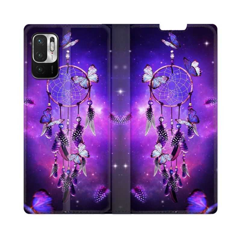 Housse Cuir Portefeuille Pour Redmi Note 10 5G Zen Attrape Reve Papillon