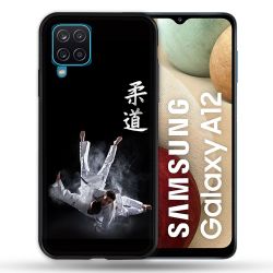 Coque Pour Samsung Galaxy A12 Sport Judo Noir