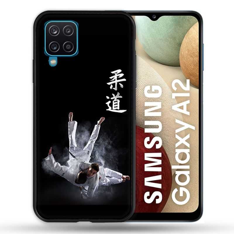 Coque Pour Samsung Galaxy A12 Sport Judo Noir