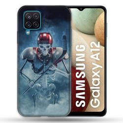 Coque Pour Samsung Galaxy A12 Sport Hockey Squelette