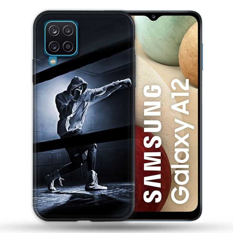 Coque Pour Samsung Galaxy A12 Sport Boxe Poing