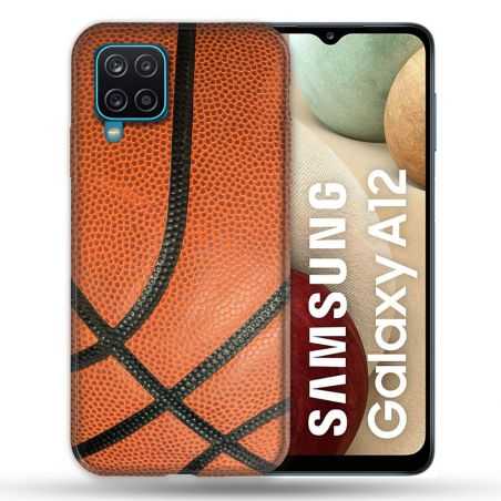 Coque Pour Samsung Galaxy A12 Sport Ballon Basket