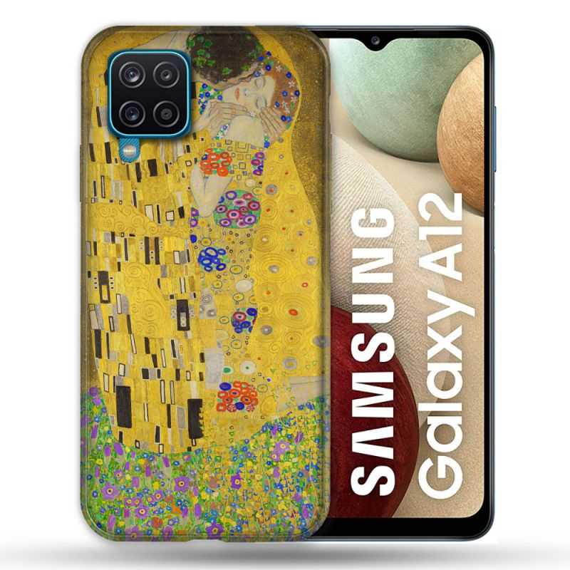 Coque Pour Samsung Galaxy A12 Peinture Le Baiser