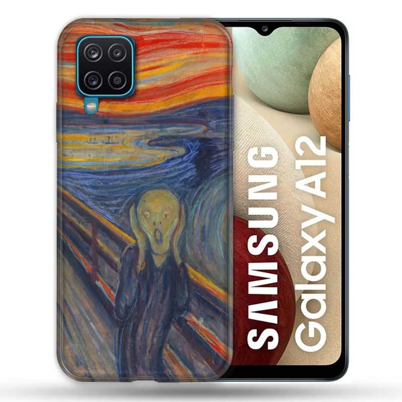Coque Pour Samsung Galaxy A12 Peinture Le Cri