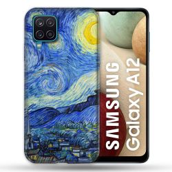 Coque Pour Samsung Galaxy A12 Peinture La nuit étoilée
