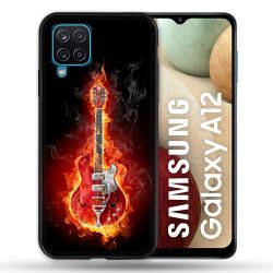 Coque Pour Samsung Galaxy A12 Musique Guitare Electrique