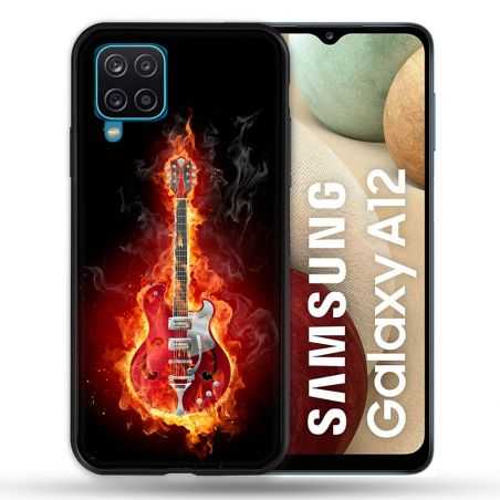 Coque Pour Samsung Galaxy A12 Musique Guitare Electrique